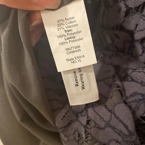 Madewell Gray lace shift dress size 8 - Picture 12 of 12